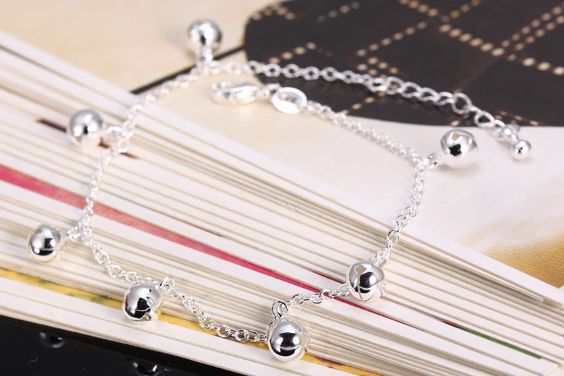 Korean Style Summer Silver Anklet Trendy Foot Jewelry Fashionable Elegant Beach Women's Accessories_voghion.com