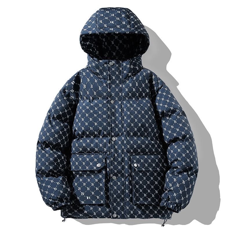 Abbigliamento maschile giacca invernale in cotone più giacca in cotone ispessito in velluto_voghion.com