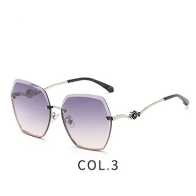 2022 Nei Moud Polariséiert Sonnebrëller fir Fraen 6133 Frameless Cut Edge Sonnebrëller Trendy Dammesonnebrëller Grousshandel_voghion.com