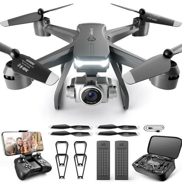 4DRC V14 RC WIFI FPV 4K HD Wide Angle Dual Camera Quadcopter Portable With Bag ,2 Batteries Drone For Beginner,Headless_voghion.com