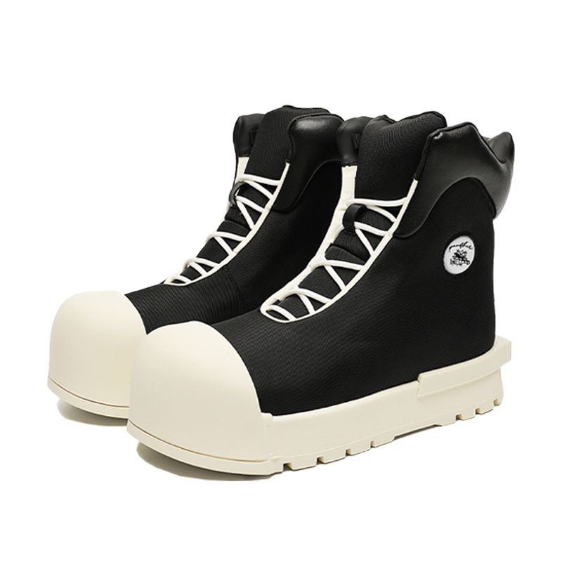 Big Head Martin Boots Thick Sole Heightening Round Head High Top High-end Sports And Leisure Men's Shoes_voghion.com