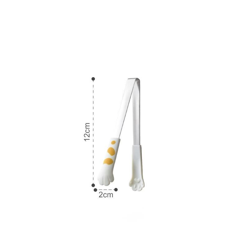 Creatieve kattenpootvormige BBQ-broodtang met hittebestendige roestvrijstalen citroenschijfjes_voghion.com