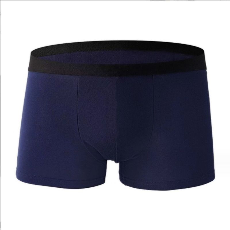 Men's Underwear Milk Silk Men's Boxer Large Size Underwear Breathable Boxer Briefs Mid Waist Teenager Underwear_voghion.com