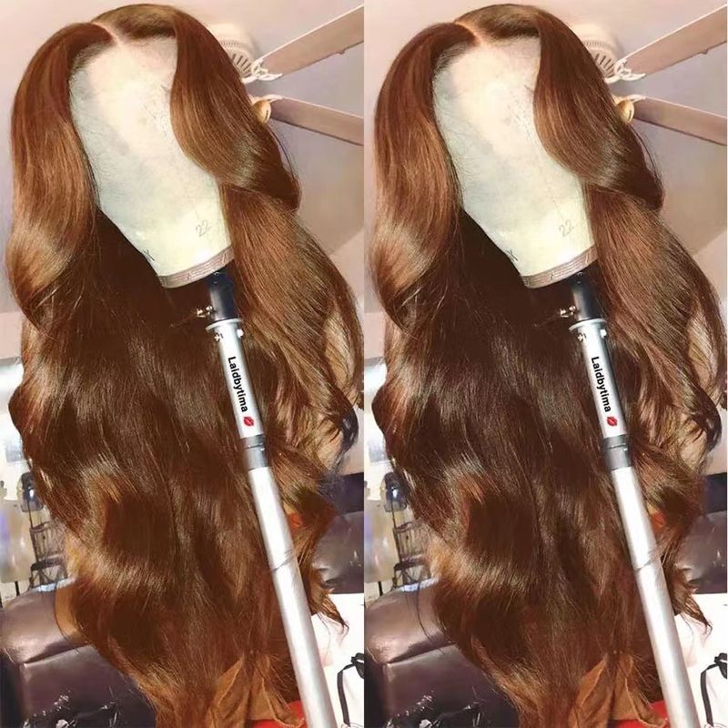 Parrucca anteriore del merletto parrucca di vendita calda AliExpress capelli ricci lunghi nuovo prodotto parrucche per capelli a grande onda 13*4_voghion.com