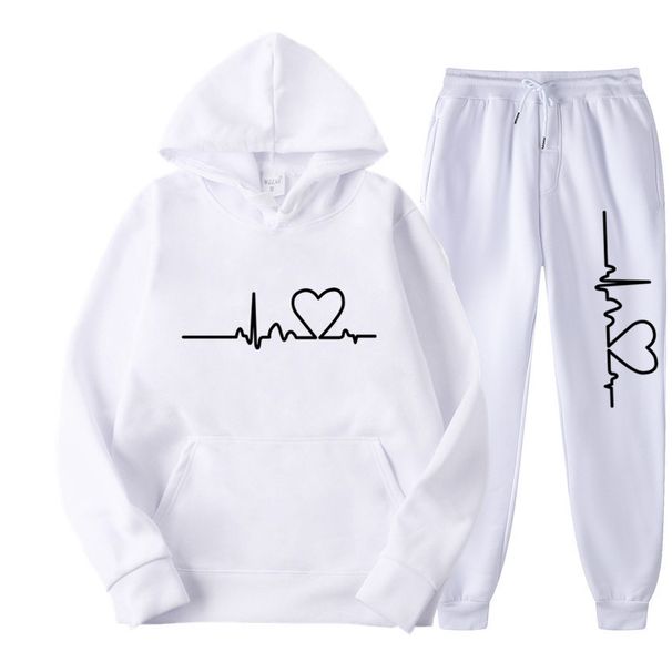 2024 Men And Fleece Sweatshirt Autumn Winter Heart Pattern Hoodie Trendy Brand New Women Set_voghion.com