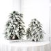 Weihnachten Simulierte Fallen Schnee Beflockung Nobel Baum Nordic Stil Kleine Desktop Dekoration Baum_voghion.com