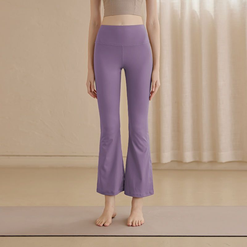 2024 New Yoga Women, High Waist, Hip Lifting, Bellbottom Tight , Pilates Sports, Running, Professional Fitness_voghion.com