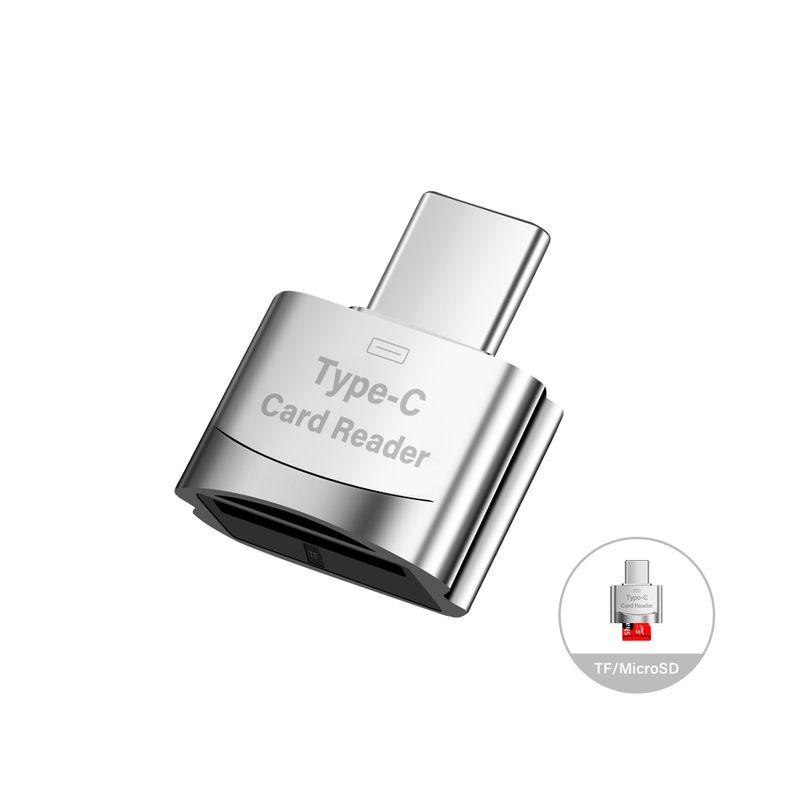 New 6-in-1 Multi-Function Card Reader - TF/SD/U Disk/Type-C OTG High-Speed Memory Card Adapter For Universal Expansion_voghion.com