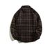 Japanese Retro Woolen Brand Plaid Shirt Men's Long Sleeved Autumn And Winter Korean Version Trendy Couple Versatile Casual Jacket_voghion.com