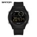 Unisex Digital Sports Watch With Luminous Display, 50M Waterproof, Lightweight Silicone Strap For Outdoor & Daily Wear_voghion.com