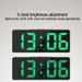 Réveil numérique à commande vocale Température Snooze Mode nuit Horloge de table de bureau 12/24H Fonction anti-dérangement Horloges LED Montre_voghion.com