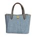 Borsa a tracolla in denim di grande capacità, modello Commuter, nuova moda blu lavata, 2025_voghion.com