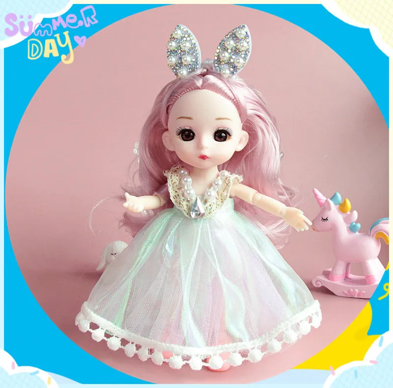 Nowa lalka zabawka 16cm lalka stawowa prezent dla dziewczynki prezent dla dzieci_voghion.com