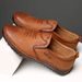 European Warm Series Leather Autumn Casual Loafers Cotton With Fleece Lining Warm Non-Slip Men's Shoes_voghion.com