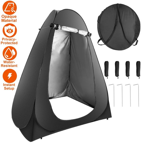 Pop Up Privacy Tent Foldable Outdoor Shower Toilet Tent Portable Clothes Changing Room Camping Shelter With Carry Bag For Camping Hiking Beach Picnic_voghion.com
