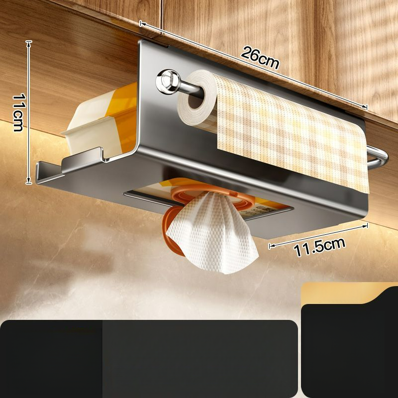 Tiandi Fish Kitchen Wet Wipes Hanging Inverted Tissue Box Storage Fresh Film Cabinet Roll Paper Holder_voghion.com