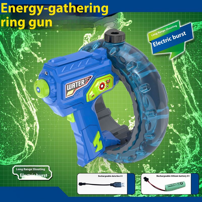 Energieverzamelende ring met grote capaciteit, elektrisch continu vurend kindergeweer, strand zwembad watergevecht, bs'_voghion.com