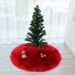 Flauschiger Weihnachtsbaumrock – weiche und gemütliche Weihnachtsdekoration, maschinenwaschbar, modernes minimalistisches Design für Wohnzimmer, Schlafzimmer oder gewerbliche Räume_voghion.com