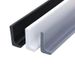 Silicone Bathroom Right Angle L-shaped TPE Water Barrier Strip Self-adhesive Dry And Wet Separation White_voghion.com