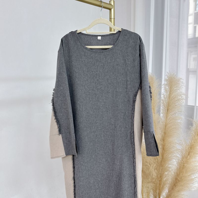 Loriya2025 Fashion Patchwork Dubai Turkey Elegant Robe LR897+LR898_voghion.com