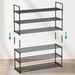 3 Layer Splicing Assembly Multifunctional Shoe Cabinet Dormitory Door Shoe Rack Iron Bedroom Simple Shoe Rack_voghion.com