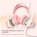 Cuffie da gioco con illuminazione RGB a forma di gatto e orecchie di cervo SY-G35, cuffie cablate con microfono per ragazze_voghion.com