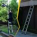 10.5ft (about 3.2m) Retractable Ladder, Multi-functional Foldable Ladder, With Hook, Aluminum Retractable Ladder, Suitable For Daily Use Of RV, Attic, Home, 330 Pounds_voghion.com