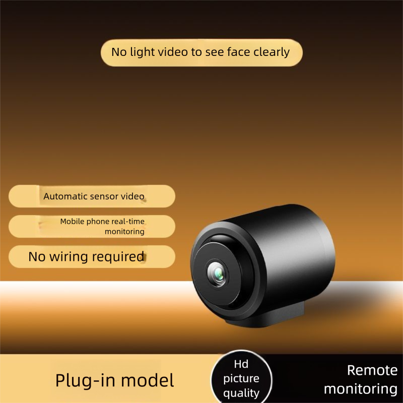 Camera No-Plug Home Use Mobile Remote No WiFi Needed Indoor HD Night Vision Smart Peephole_voghion.com