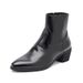 Business Leisure Work Commuter Men's Shoes High Heel Heightening Pointed Martin Boots Niche Design Martin Boots_voghion.com