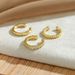 Brass With Real Gold Plating, Hot Selling Across, Simple Niche Design, Smooth And Non Pierced Ear Clips With Zircon_voghion.com