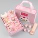 Kinderkleidung, 18-teiliges Set, tragbare Geschenkbox, Haarseil, Prinzessin, kleines Mädchen, Haarseil, Baby-Haarspange, Geschenkbox-Set_voghion.com