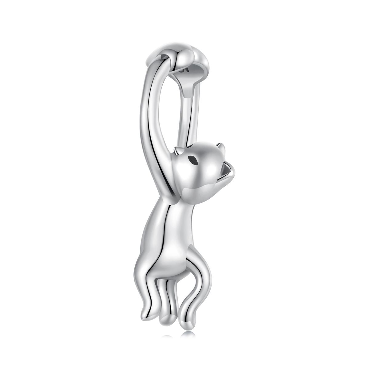 Ciondolo gatto birichino in argento sterling_voghion.com