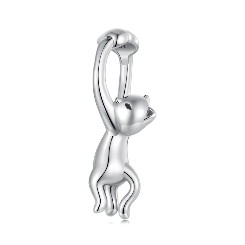 Breloque en argent sterling avec breloque chat coquin_voghion.com