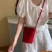 Women's Bucket Bag 2025 Korean Simple Mini Red Hundred Shoulder Crossbody Bucket Bag Fashion Hundred Leisure Daily_voghion.com