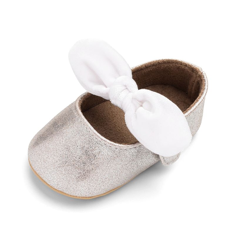 Bow shaped with soft rubber soles, non slip baby shoes, cute princess shoes G815_voghion.com