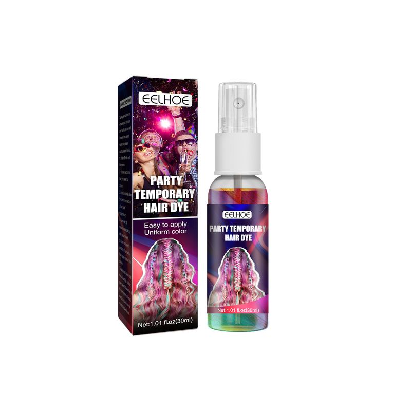 Color disposable spray gentle fast easy coloring without hurting hair party glitter hairdressing agenting dressing 2024_voghion.com