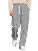 Men's Casual Knit Jogger Pants With Drawstring Waist - Stylish Solid Color & Jacquard Pattern For Autumn Winter_voghion.com
