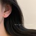 Multi-Diamond Simple And Petite Versatile Earrings For Women Bone Studs No Need To Remove While Sleeping Ear Care Silver_voghion.com