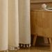 Simple Style Linen Woven Door Curtain Curtain Artistic Style Bedroom Living Room Light Transmitting But Not Transparent_voghion.com