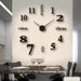 Silent Sweep Wall Clock – Peel & Stick Noiseless DIY Clock For Living Room, Bedroom & Office (Modern Acrylic Design, Glow-in-Dark Numbers, 4 Sizes)_voghion.com