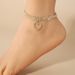 Accessories Beach Rhombus Fashion Simple Heart Pendant Foot Chain Anklet_voghion.com