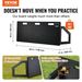 VEVOR Soccer Rebounder Board, 45"X18" Portable Soccer Wall With 2 Angles Rebound, Foldable HDPE Kickback Rebound Board, Soccer Training Equipment For Kids And Adults, Passing & Shooting Practice_voghion.com