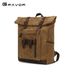 LazyZoom Point Canvas-Rucksack für Herren, Outdoor-Reisen, Wandern, wasserdicht, große Kapazität, doppelte Umhängetasche_voghion.com