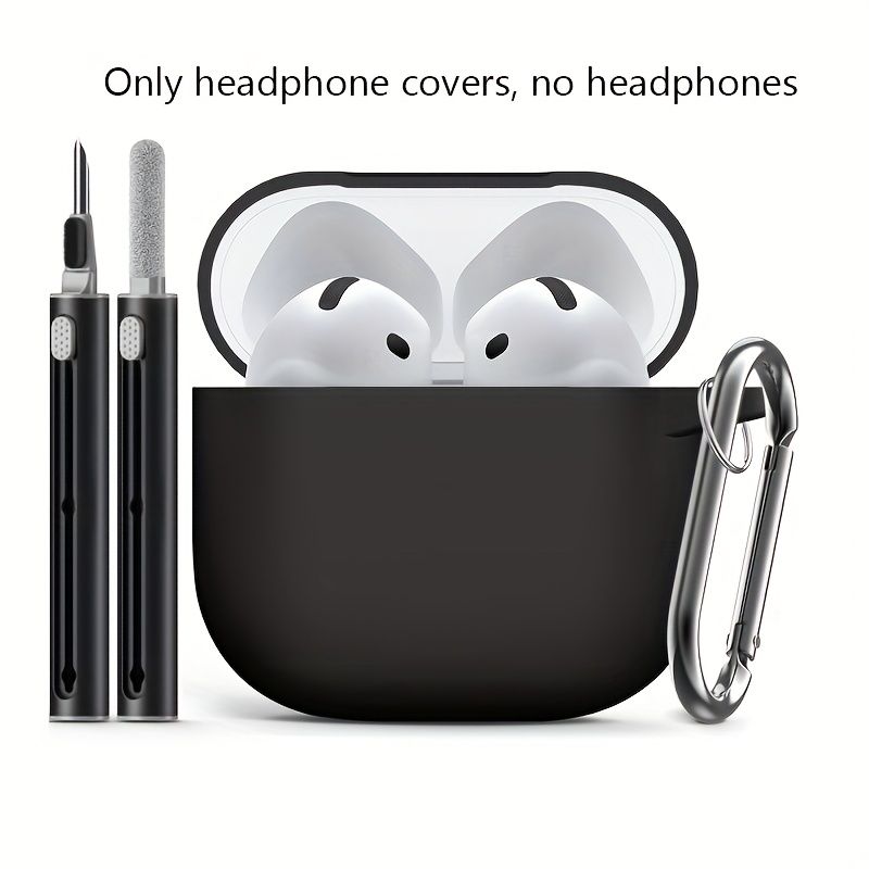 Kit di pulizia per cuffie wireless 1SET Custodia protettiva in silicone morbido Custodia protettiva per cuffie Bluetooth per donne e uomini_voghion.com