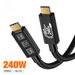 240W Type C USB C To USB C Charge Cable Thunderbolt 5 16K@60Hz 80Gbps USB4 Cord_voghion.com
