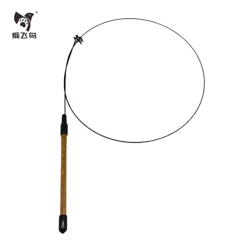 Aifiniao Special Upgraded Epoxy Suction Cup Steel Wire Long Rod Feather Teaser Wand Cat Toy_voghion.com
