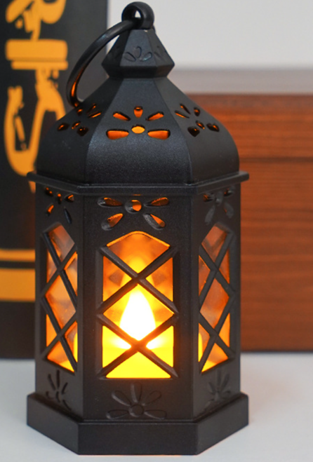 Mini lampe LED hexagonale à vent pour dortoir, chambre à coucher, simulation de nuit, bougie électronique, lumière d'ambiance décorative, petite taille_voghion.com