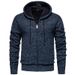 Herren-Strickjacke mit Kapuze – Grobstrickpullover mit Reißverschluss (lässige Passform, gerippte Bündchen, maschinenwaschbar, 6 Farben, M-4XL)_voghion.com