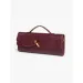 Designer 2025 Bury Cherry Wine Red Envelope Upscale New Handbag European And American Fashion Crocodile Flip Hand Organ_voghion.com