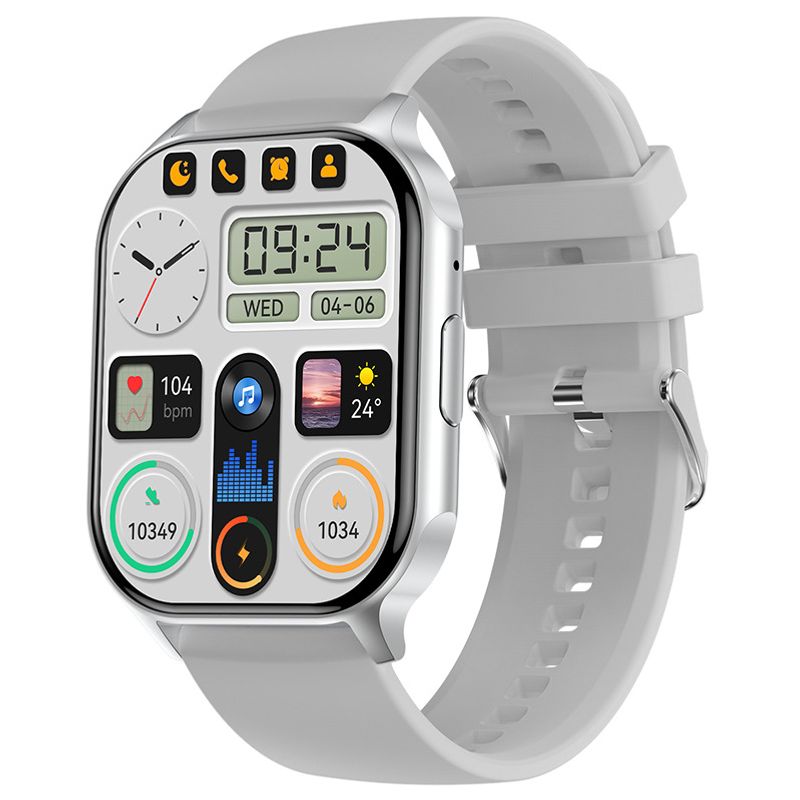 Hk26 Smartwatch 2.04 Inch Smartwatch Heart Rate Blood Pressure Pedometer Sports Watch For Men_voghion.com